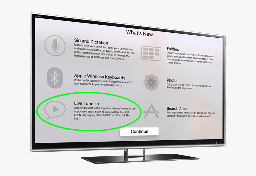 Apple Tv Live Tune-in Lg - Apple Tv Splash Screen, HD Png Download, Free Download