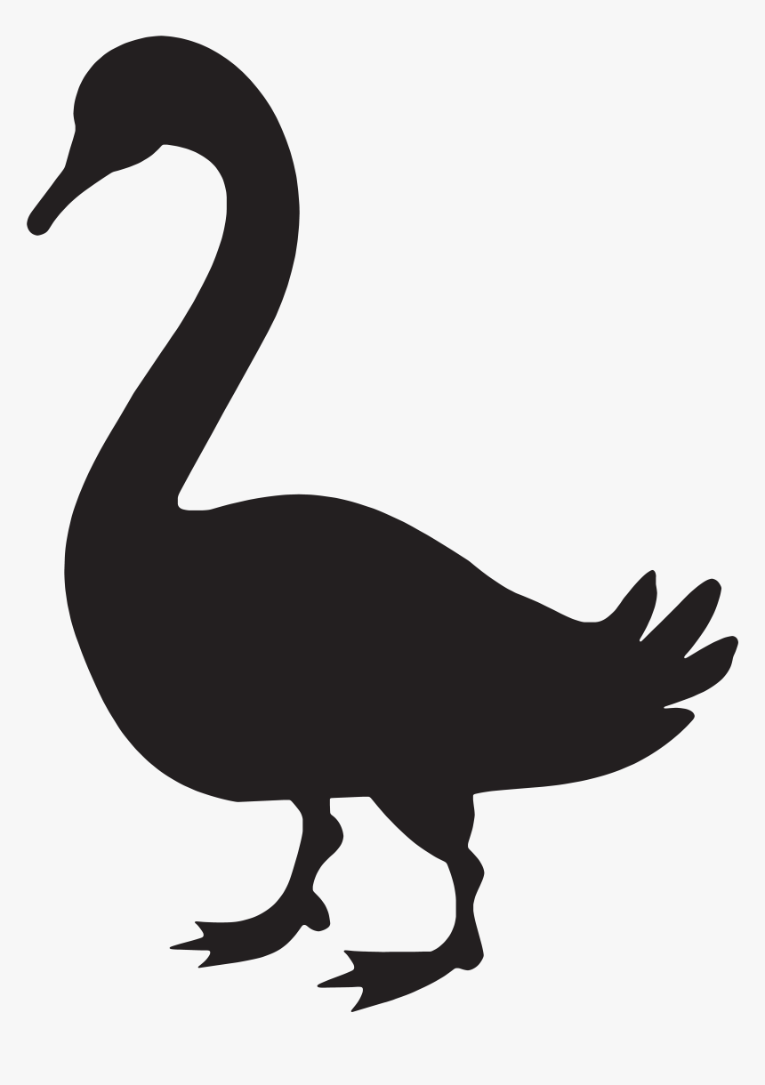 Goose Duck Silhouette Clip Art - Goose Clipart Silhouette, HD Png Download, Free Download