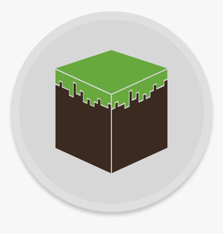 Icon Transparent Minecraft - Minecraft Icon Round, HD Png Download, Free Download