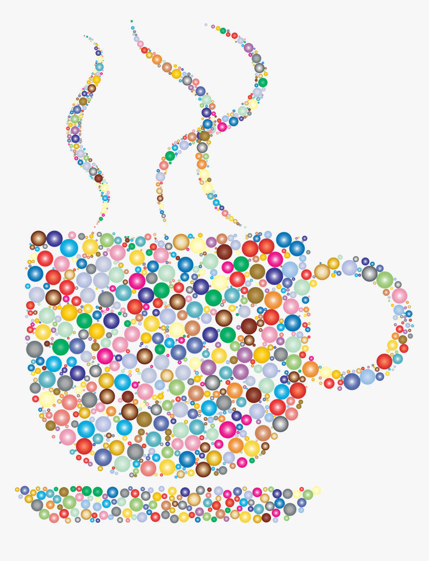 This Free Icons Png Design Of Colorful Coffee Circles - Colorful Coffee Cup With Coffee, Transparent Png, Free Download