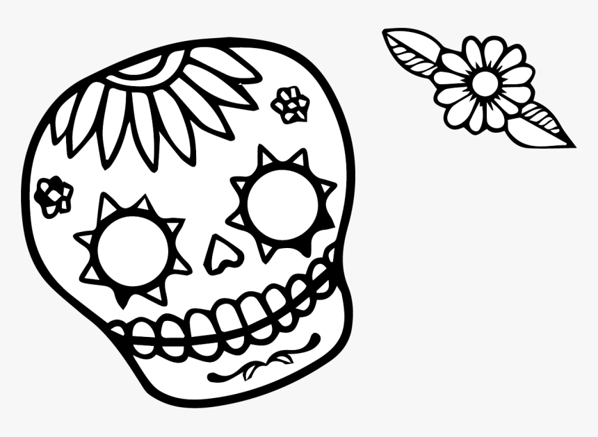 1819 Latina Doodle - Day Of The Dead Drawings Easy, HD Png Download, Free Download