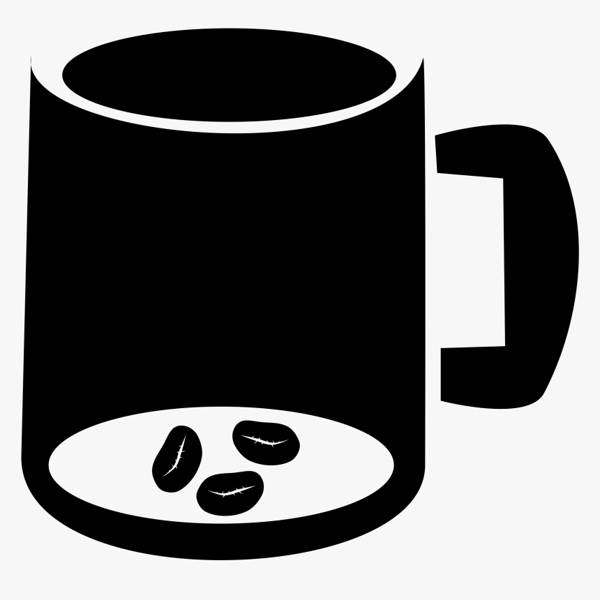 Coffee Mug With Beans Icons Png - Coffee Bean Mug Clipart, Transparent Png, Free Download