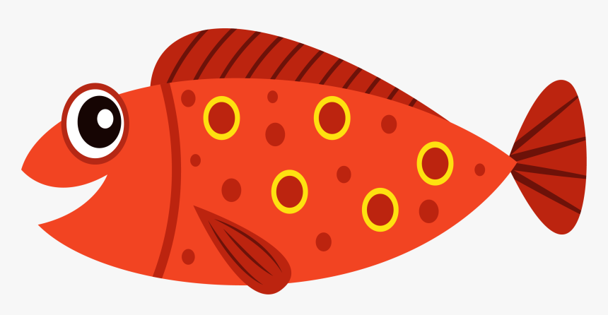 Fish Cartoon Clip Art - Transparent Background Fish Clipart, HD Png Download, Free Download