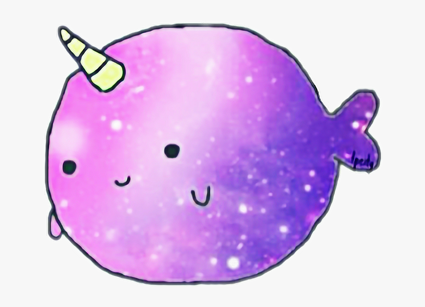 Narwhal Clipart Purple - Kawaii Narwhal Transparent Background, HD Png Download, Free Download