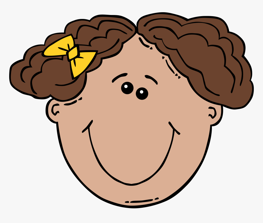 Happy Face Cartoon Drawing - Kid Face Cartoon, HD Png Download, Free Download