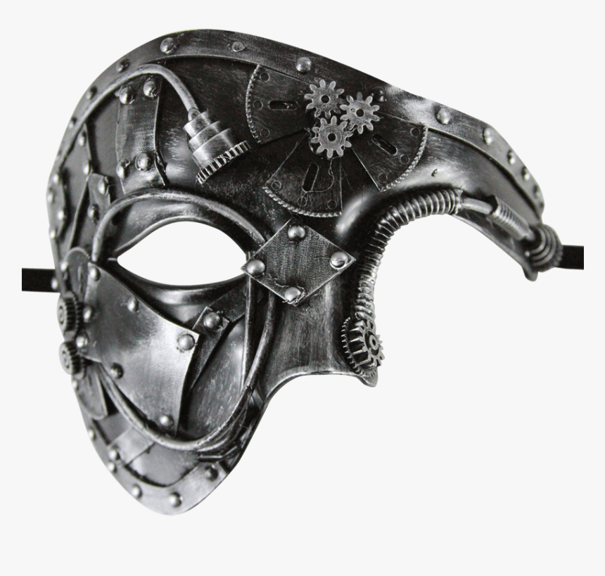 Silver Steampunk Phantom Mask - Mask, HD Png Download, Free Download