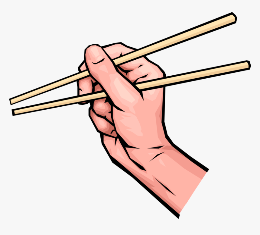 Hands Chinese Chopsticks Image Picture Stock - Using Chopstick Clipart Png, Transparent Png, Free Download