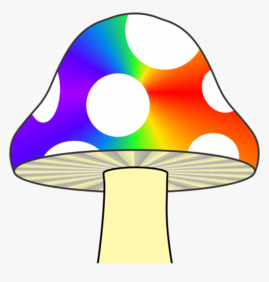Psilocybin Mushroom Fungus Mushroom Poisoning Clip - Trippy Mushroom Drawing Easy, HD Png Download, Free Download