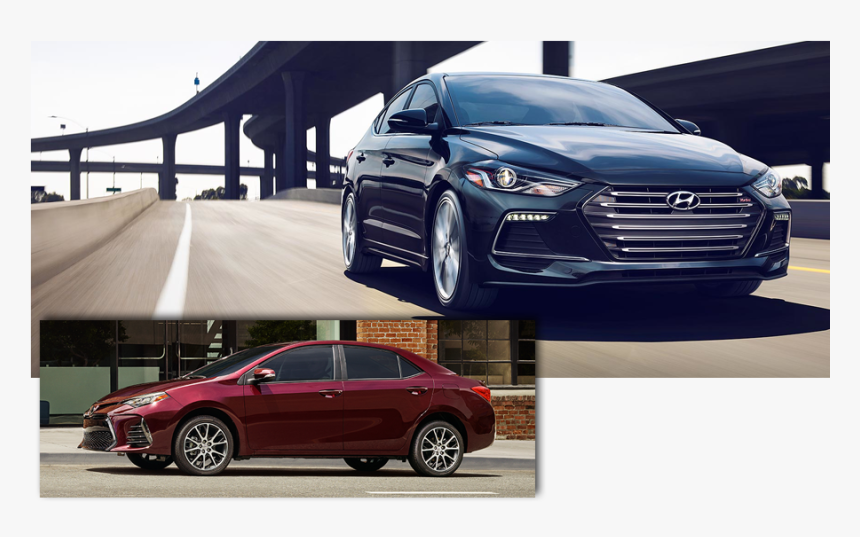 2017 Hyundai Elantra Vs - Elantra 2018 Vs 2017, HD Png Download, Free Download