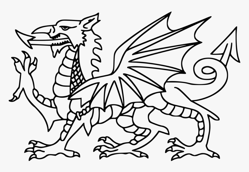 Welsh Flag Colouring Page, HD Png Download, Free Download