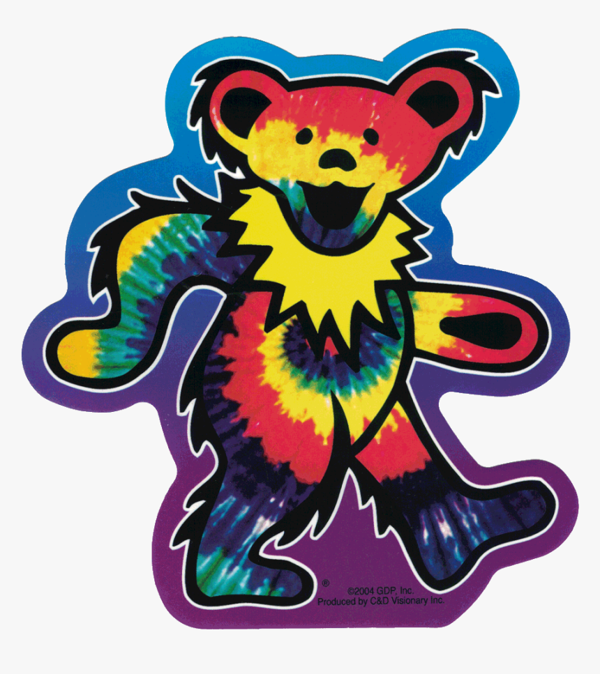 Transparent Grateful Png - Tie Dye Grateful Dead Bear, Png Download, Free Download