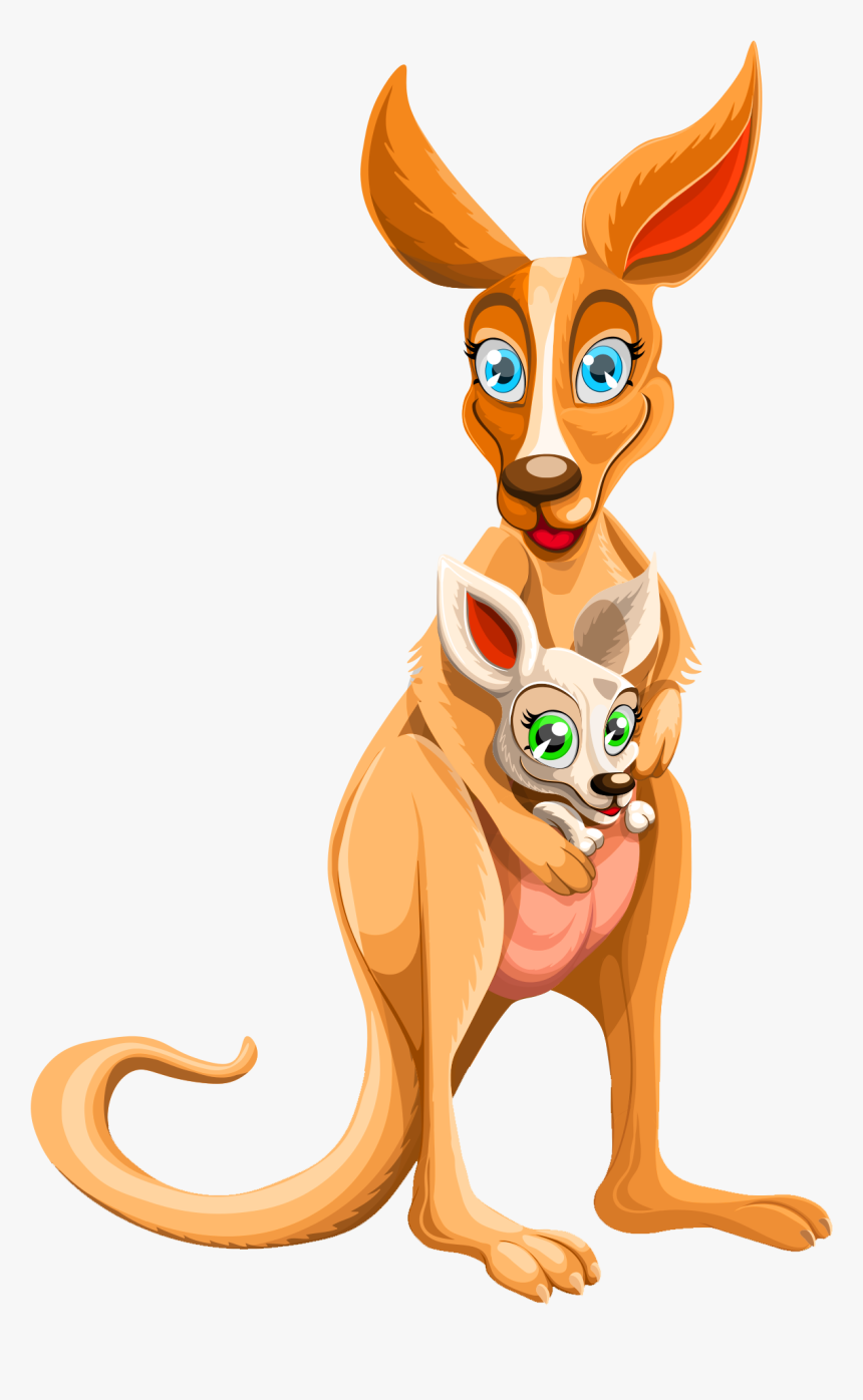 Kangaroo Cartoon Transparent Images - Kangaroo Png Transparent, Png Download, Free Download