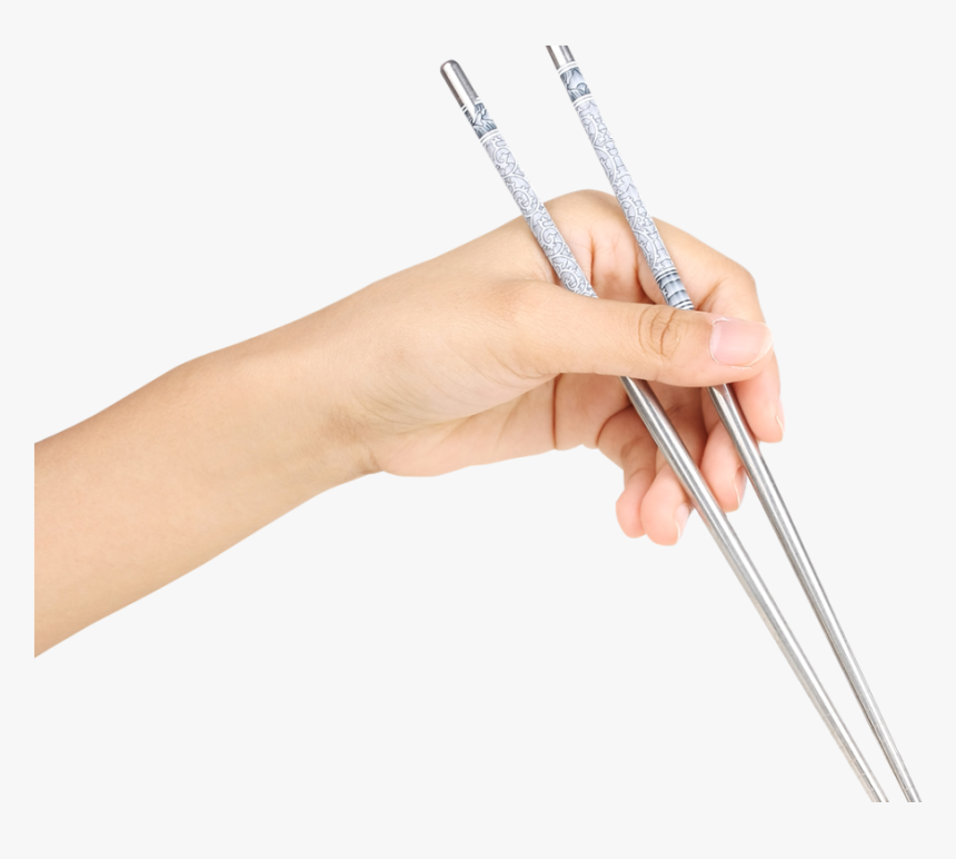 Hand Holding Chopsticks Png, Transparent Png, Free Download