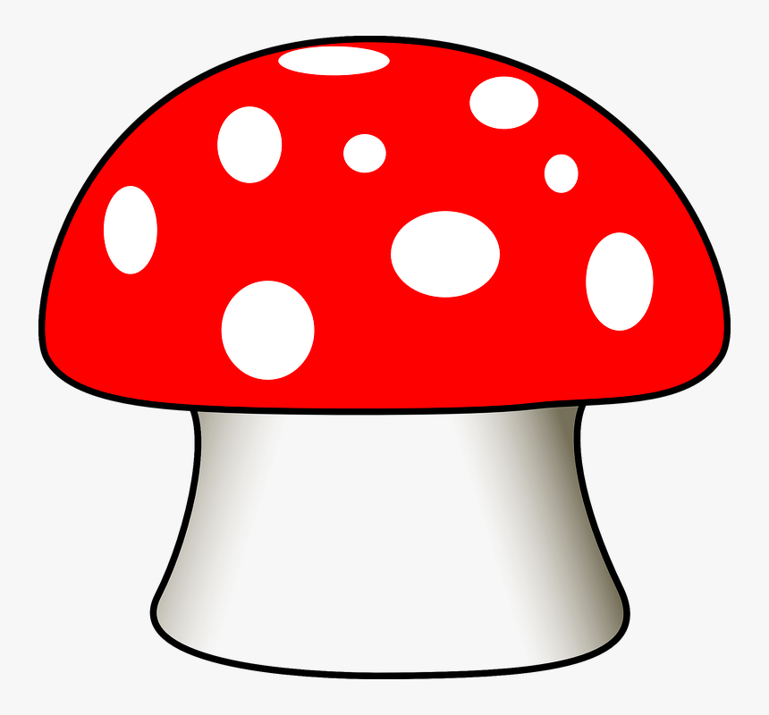 Mushroom, Toadstool, Fungus, Poisonous, Toxic, Red, - Drawing Of Mushroom House, HD Png Download, Free Download