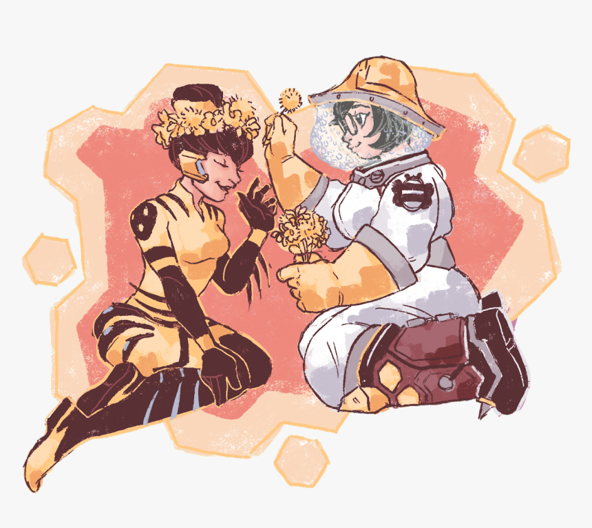 Beekeeper Mei And Dva Fanart, HD Png Download, Free Download