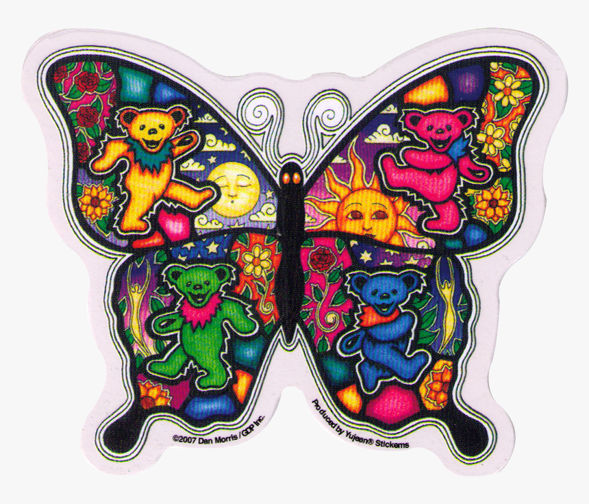 Transparent Car Decals Png - Grateful Dead Butterfly Tattoo, Png Download, Free Download