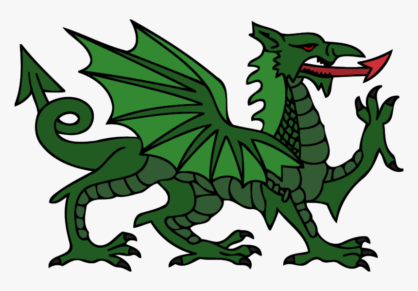 Clipart Of Dragon, Fantasy And Ba - Does The Wales Flag Look Like, HD Png Download, Free Download