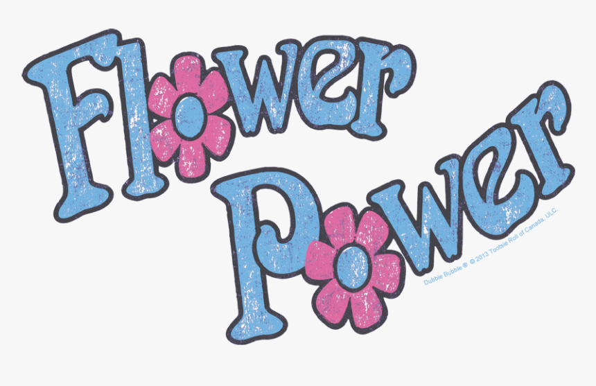 Dubble Bubble Flower Power Youth T Shirt Clipart ,, HD Png Download, Free Download