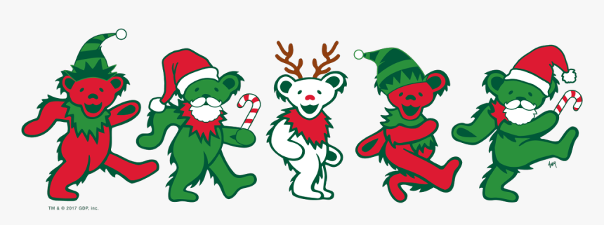 Transparent Steal Your Face Png - Grateful Dead Dancing Bears Christmas, Png Download, Free Download