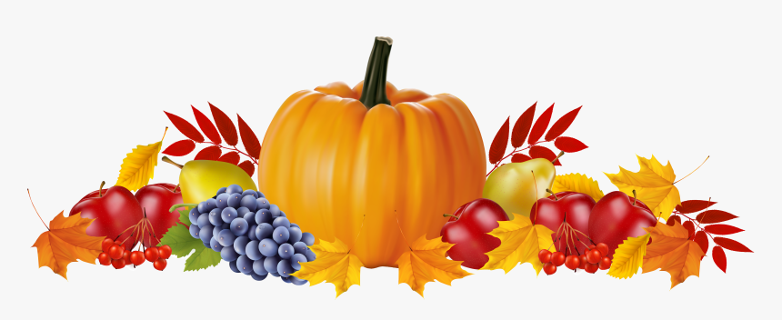 Clip Art Pumpkin With Free Picture - Pumpkins And Leaves Hd, HD Png Download, Free Download