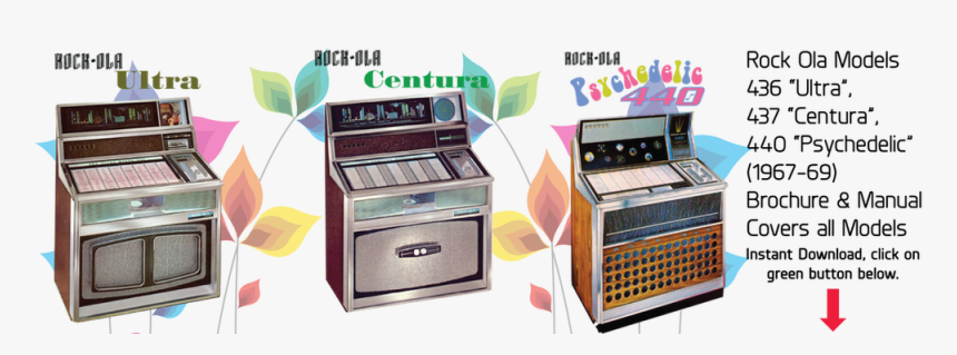 Rock Ola 436 “ultra” ,rock Ola 437 “centura”, Rock - Jukebox Rock Ola 440, HD Png Download, Free Download