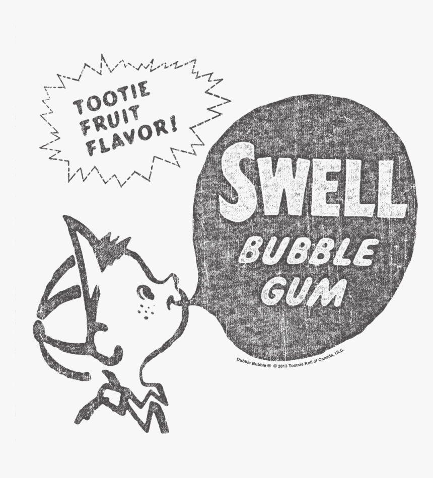 Dubble Bubble Swell Gum Youth Hoodie "
 Class= - Cartoon, HD Png Download, Free Download