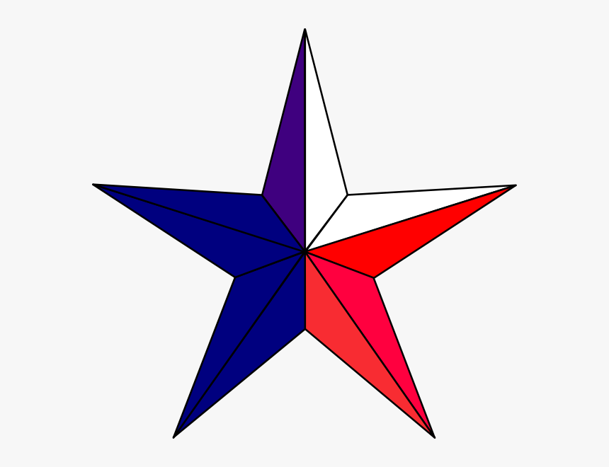 Red White And Blue Stars Png -red White And Blue Stars - Clipart Red White Blue Star, Transparent Png, Free Download