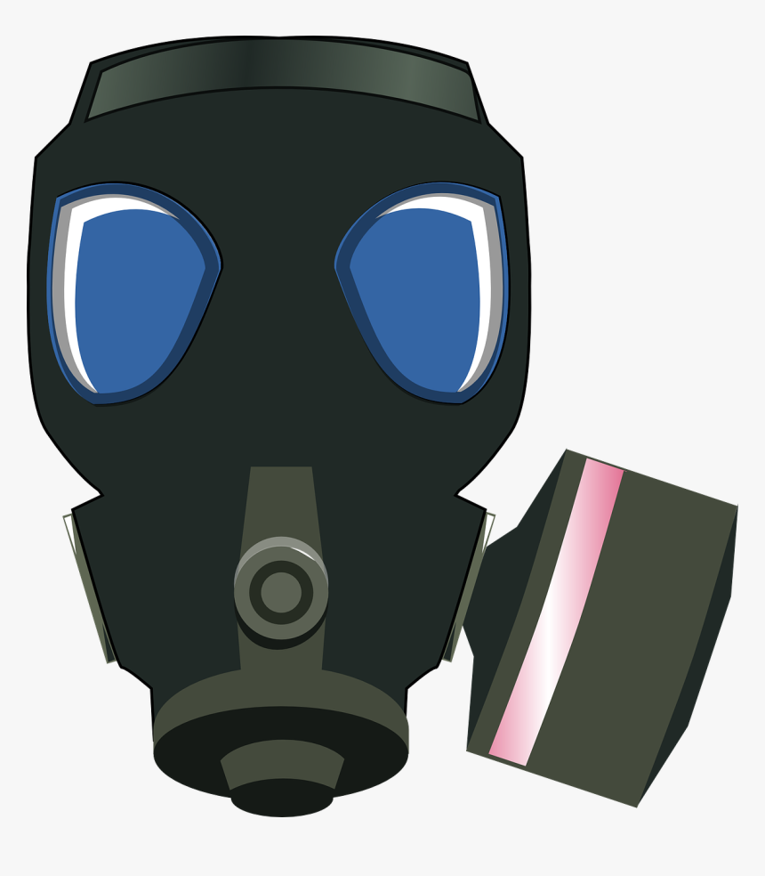 Gas Mask Black Protection Free Picture - Clip Art Of Gas Mask, HD Png Download, Free Download