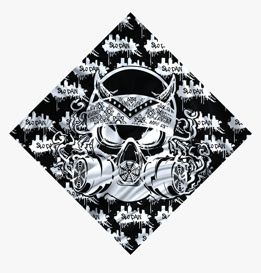 Demon Skull Bandana - Gas Mask Demon Skull, HD Png Download, Free Download