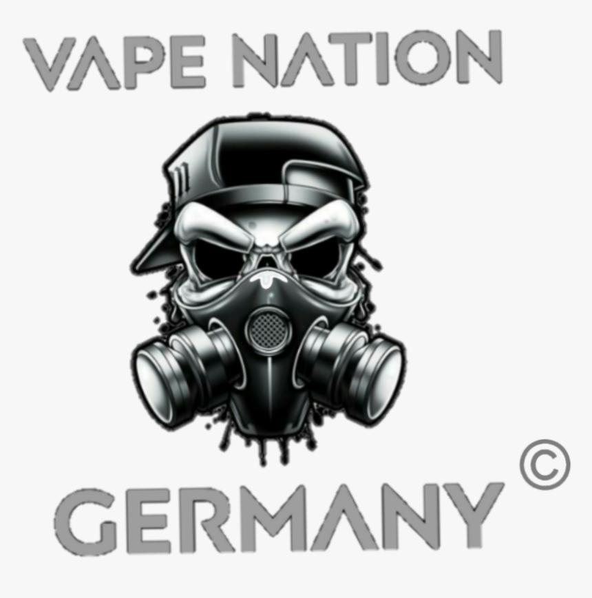 Vape Nation Germany - Caveira Com Mascara De Gas, HD Png Download, Free Download