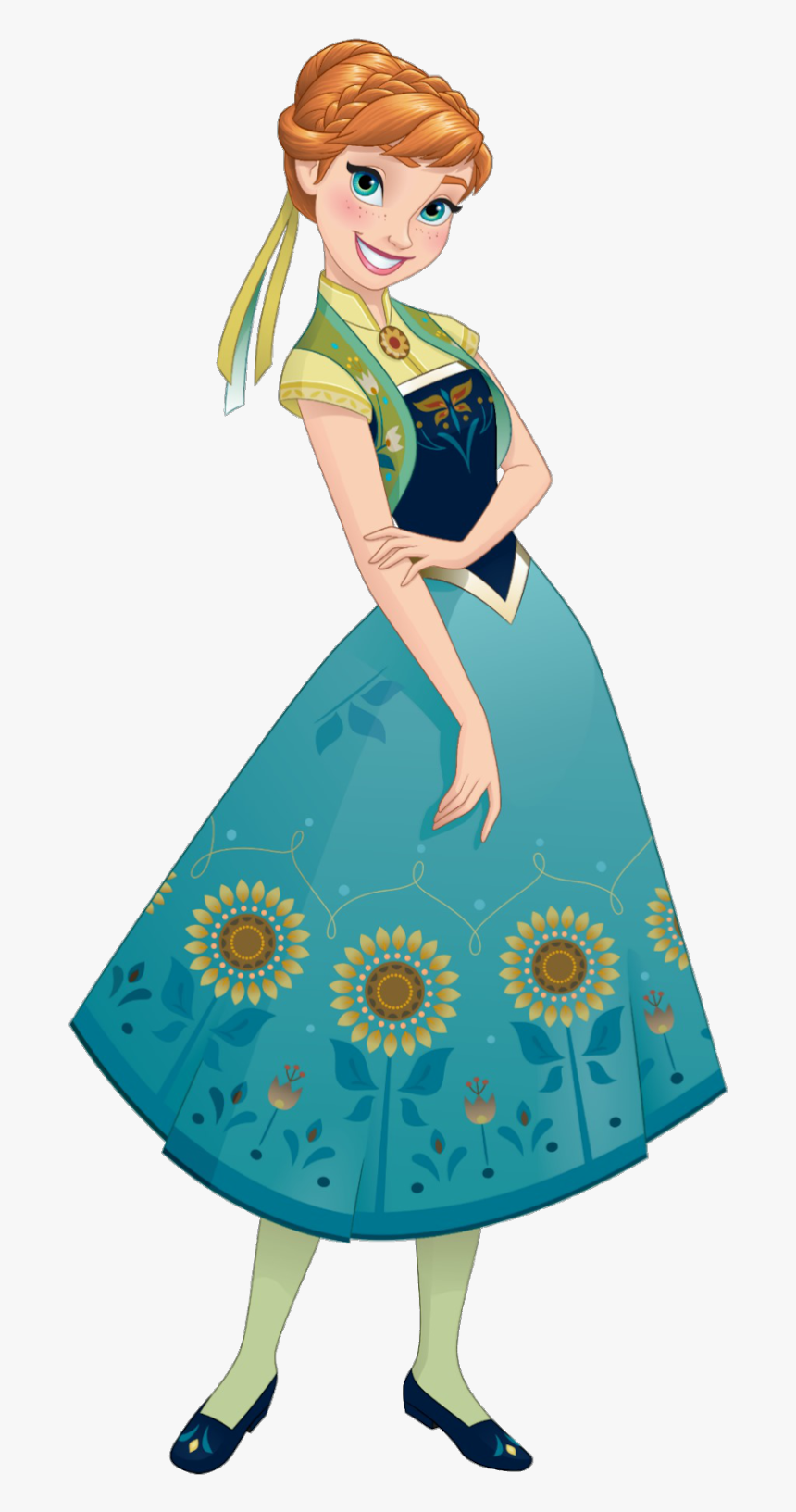 Anna Elsa Frozen Fever Olaf Kristoff - Princess Anna Frozen Fever, HD Png Download, Free Download