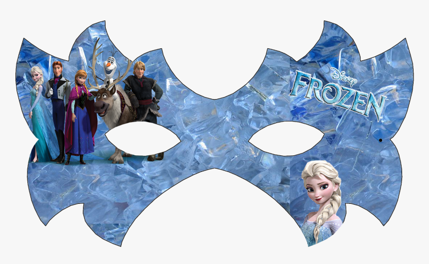Elsa Anna Mask Paper Party - Frozen Mask Png, Transparent Png, Free Download