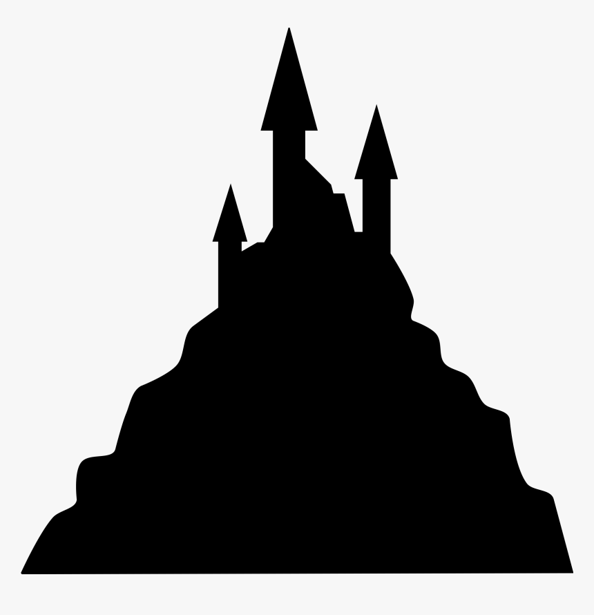 Spooky Castle Silhouette Clip Arts - Scary Castle Silhouette, HD Png Download, Free Download