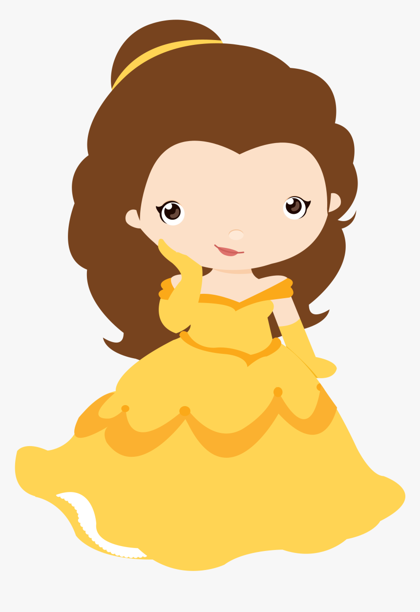 Disney Princess Belle, Princess Party, Princess Cookies, - Bela E A Fera Cute Png, Transparent Png, Free Download