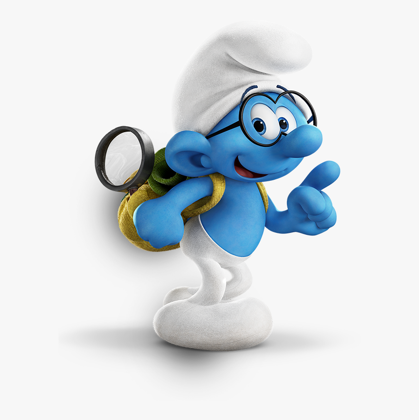 Image Brainy Smurf Movie Smurfs Wiki - Smurfs The Lost Village Brainy, HD Png Download, Free Download