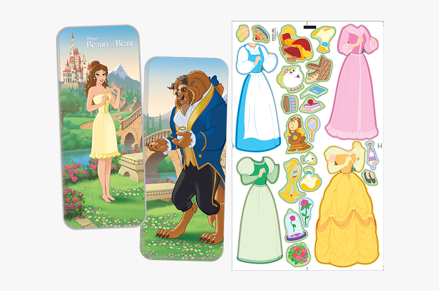 Disney Beauty And The Beast Paper Dolls, HD Png Download, Free Download