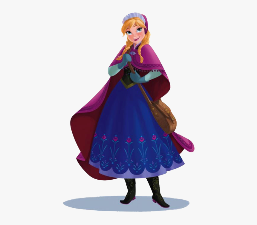 Frozen Ana Clipart - Anna Frozen Winter Dress, HD Png Download - kindpng.