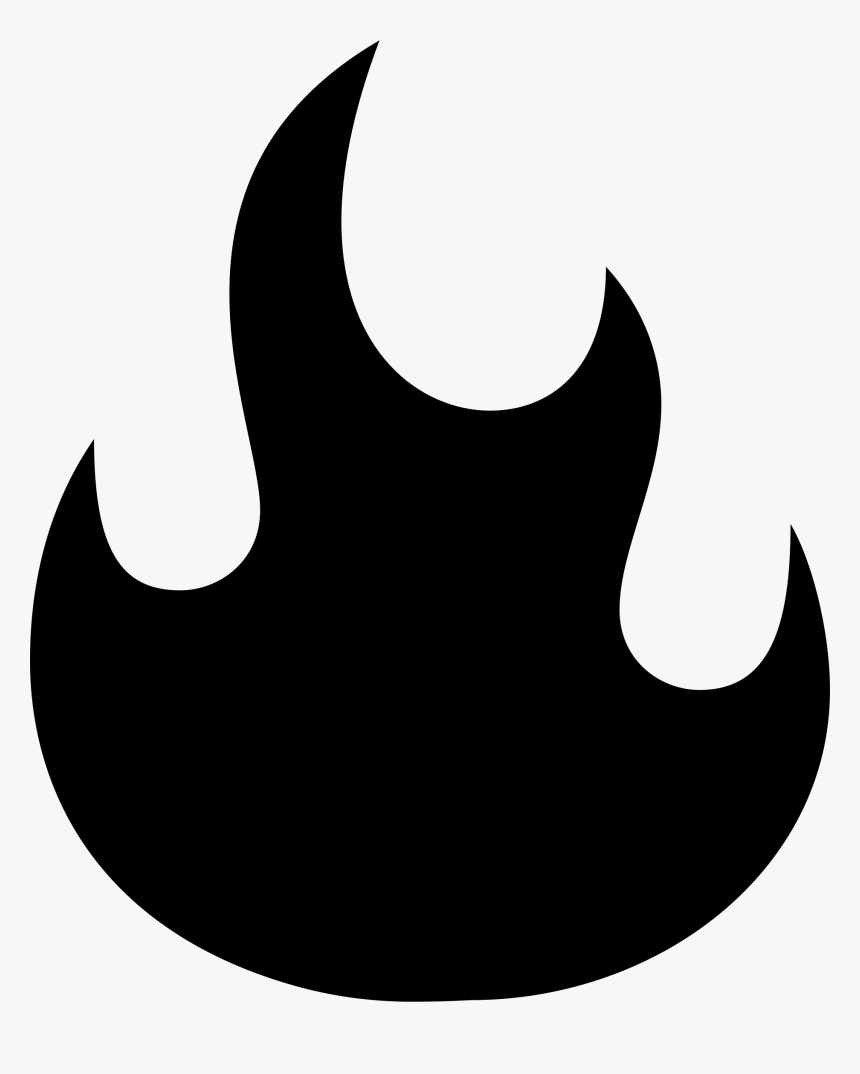 Flame Silhouette At Getdrawings - Clipart Fire Silhouette, HD Png Download, Free Download