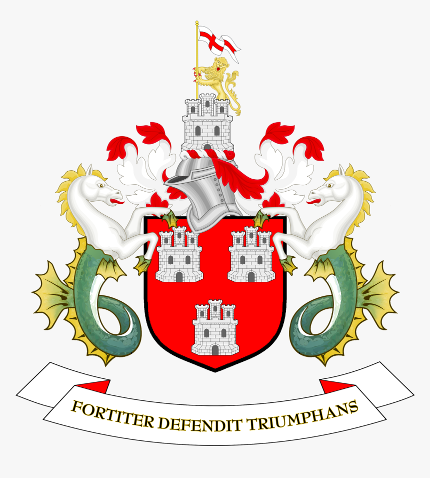 Coat Of Arms Of Newcastle Upon Tyne City Council - England Coat Of Arms, HD Png Download, Free Download