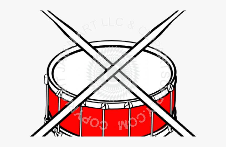 Drum Clipart Draw - Marching Band Person Easy Drawing, HD Png Download, Free Download