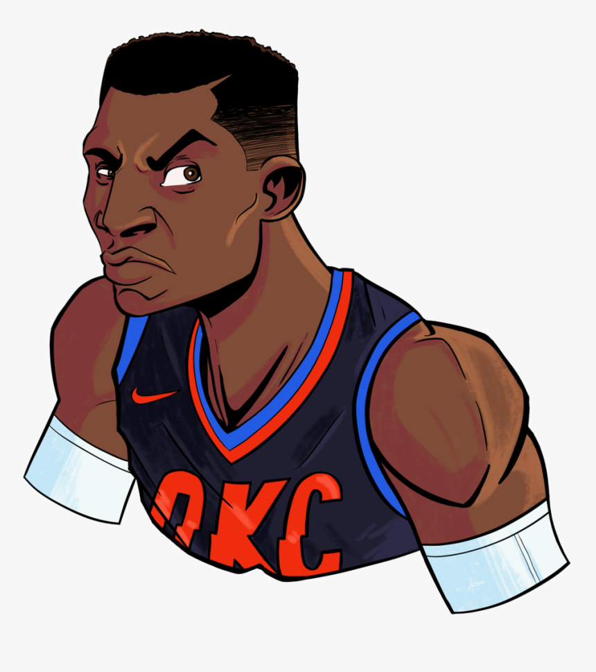 Transparent Westbrook Png - Russell Westbrook Cartoon, Png Download, Free Download