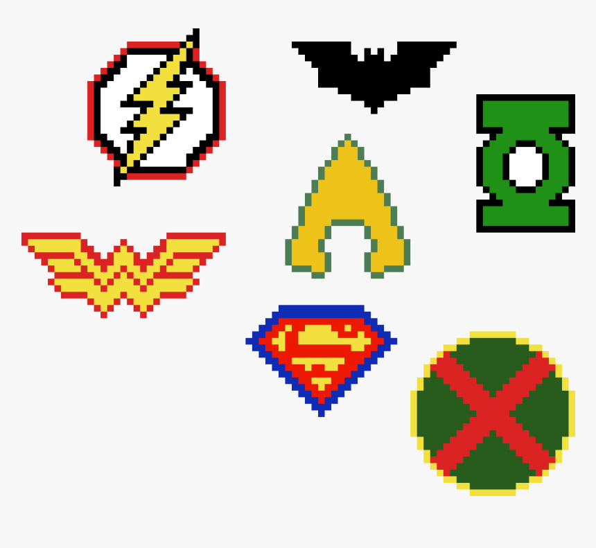 Justice League Logo Pixel Art, HD Png Download, Free Download