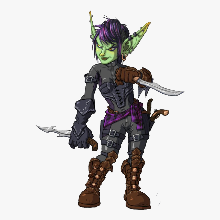 Goblin Png Free Images - Wow Female Goblin Rogue, Transparent Png, Free Download
