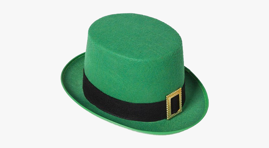 Leprechaun Hat Png Free Background - St Patrick's Day Top Hat, Transparent Png, Free Download