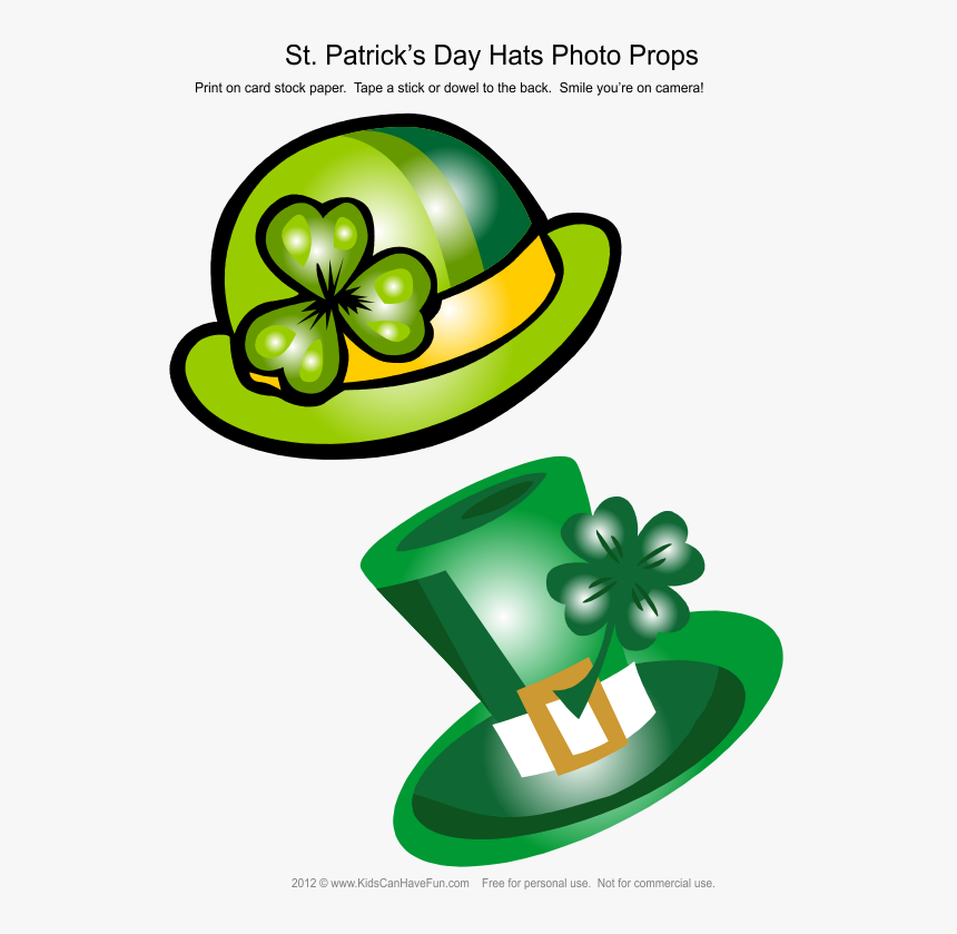 Patrick"s Day Leprechaun Hats Photo Booth Props - St Patrick's Day Photo Booth Props Printable, HD Png Download, Free Download