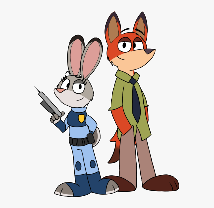 Zootopia / Judy And Nick By Rubengr98 - Zootopia Judy Y Nick Rubengr98, HD Png Download, Free Download