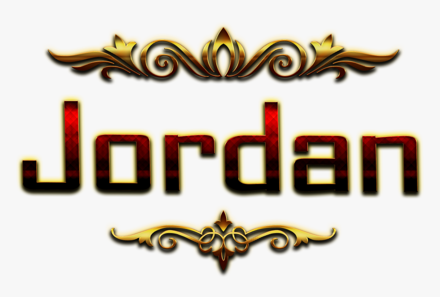 Jordan Decorative Name Png - Indra Name, Transparent Png, Free Download