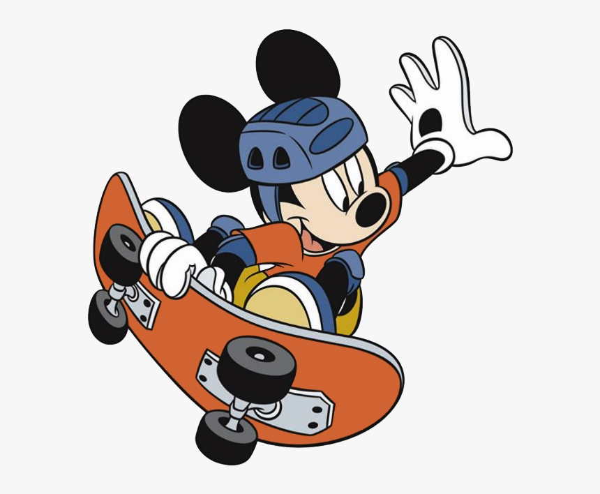 Transparent Mickey Mouse Clubhouse Clipart - Mickey Mouse Skater Png, Png Download, Free Download