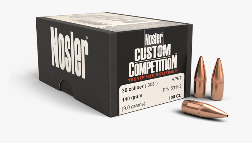Nosler 30 Cal 140 Gr Hpbt Bullets - Nosler Accubond 375 260 Gr, HD Png Download, Free Download