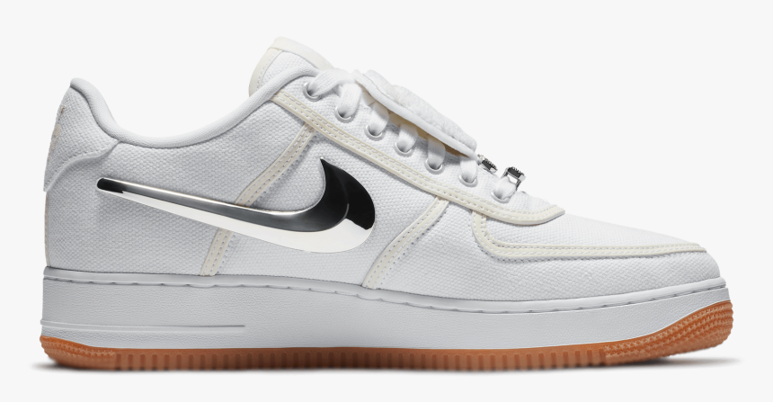 Air Force 1 Low Travis Scott White - Air Force 1 White Background, HD Png Download, Free Download
